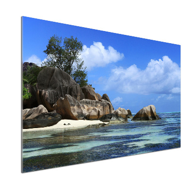 Konyhapanel Seychelles panoráma