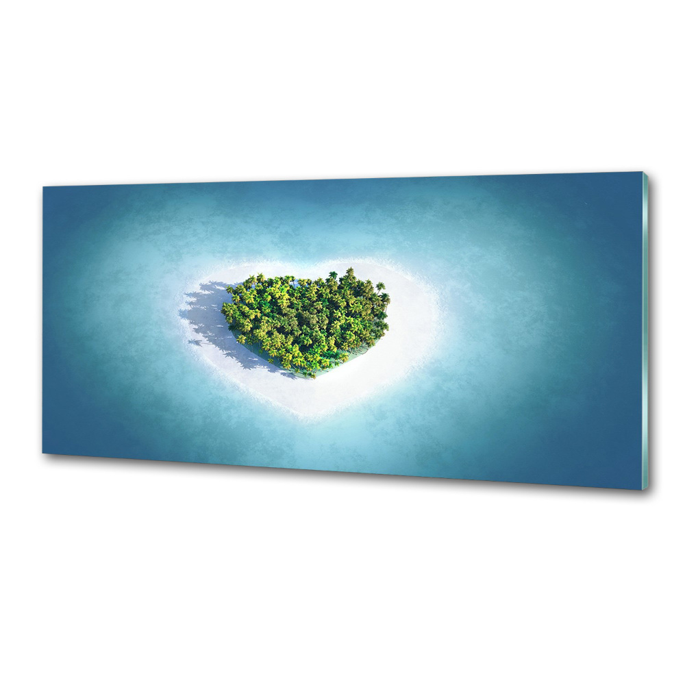 Konyhapanel Szív alakú sziget