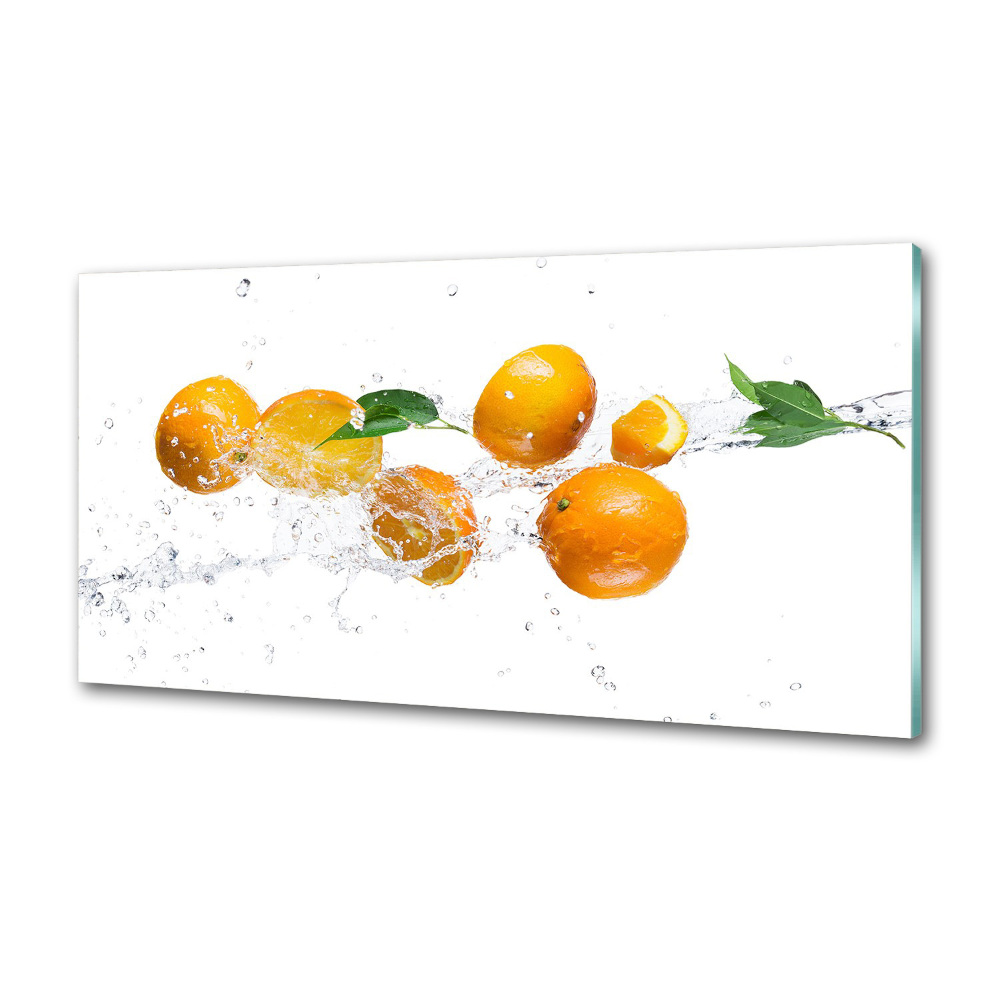 Konyhai dekorpanel Narancs és víz