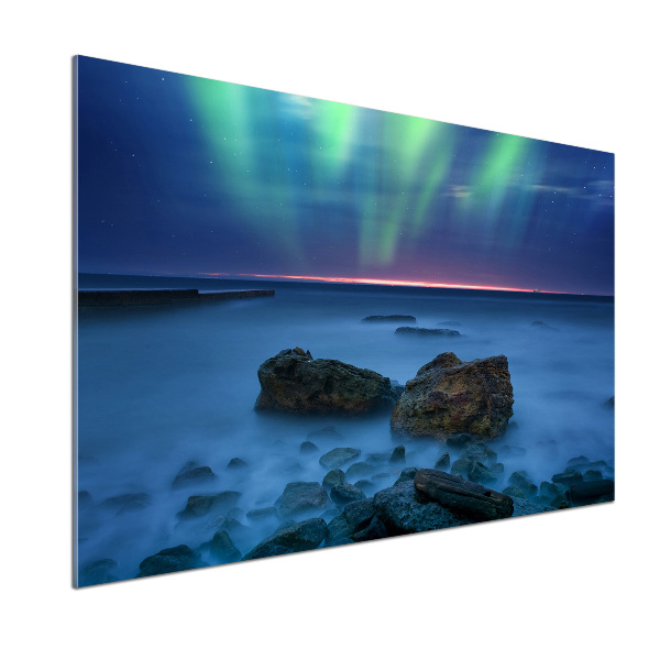 Hátfal panel konyhai Aurora borealis