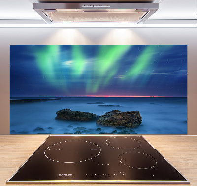 Hátfal panel konyhai Aurora borealis