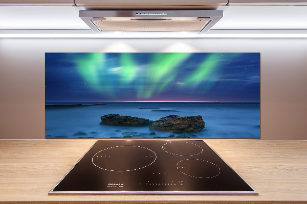 Hátfal panel konyhai Aurora borealis