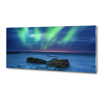 Hátfal panel konyhai Aurora borealis