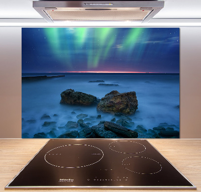 Hátfal panel konyhai Aurora borealis