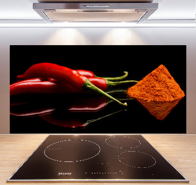 Konyhai dekorpanel Chilli és cayenne