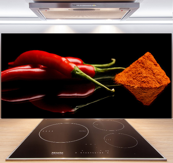 Konyhai dekorpanel Chilli és cayenne