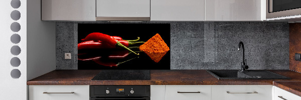 Konyhai dekorpanel Chilli és cayenne