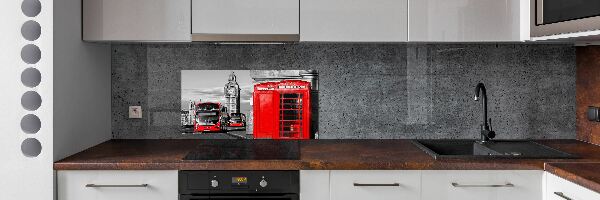 Hátfal panel konyhai Piros buszok