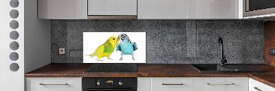 Konyhai fali panel Budgies