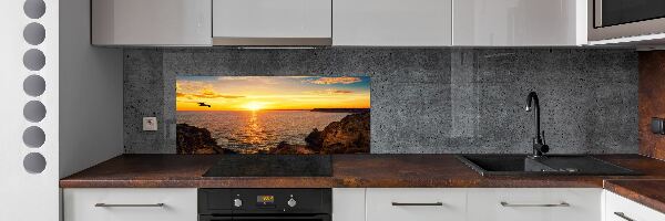 Konyhapanel Sunset tengeren