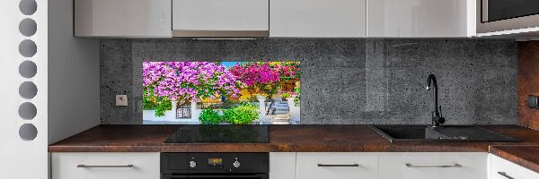 Konyhai hátfalpanel Ház bougainvillea