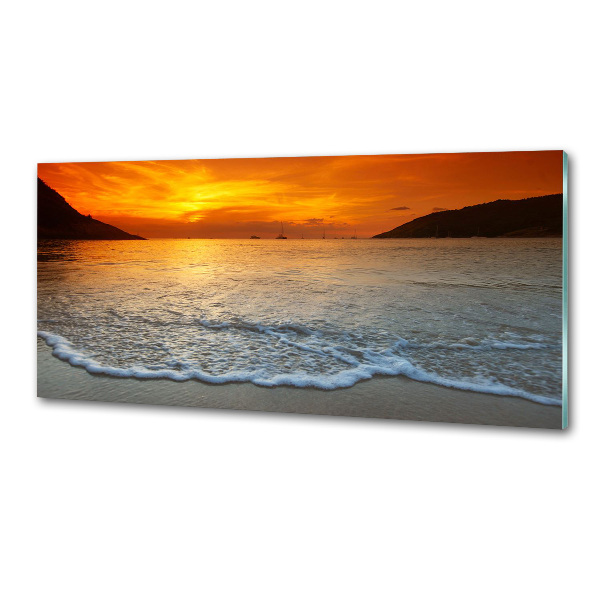 Konyhapanel Sunset tengeren