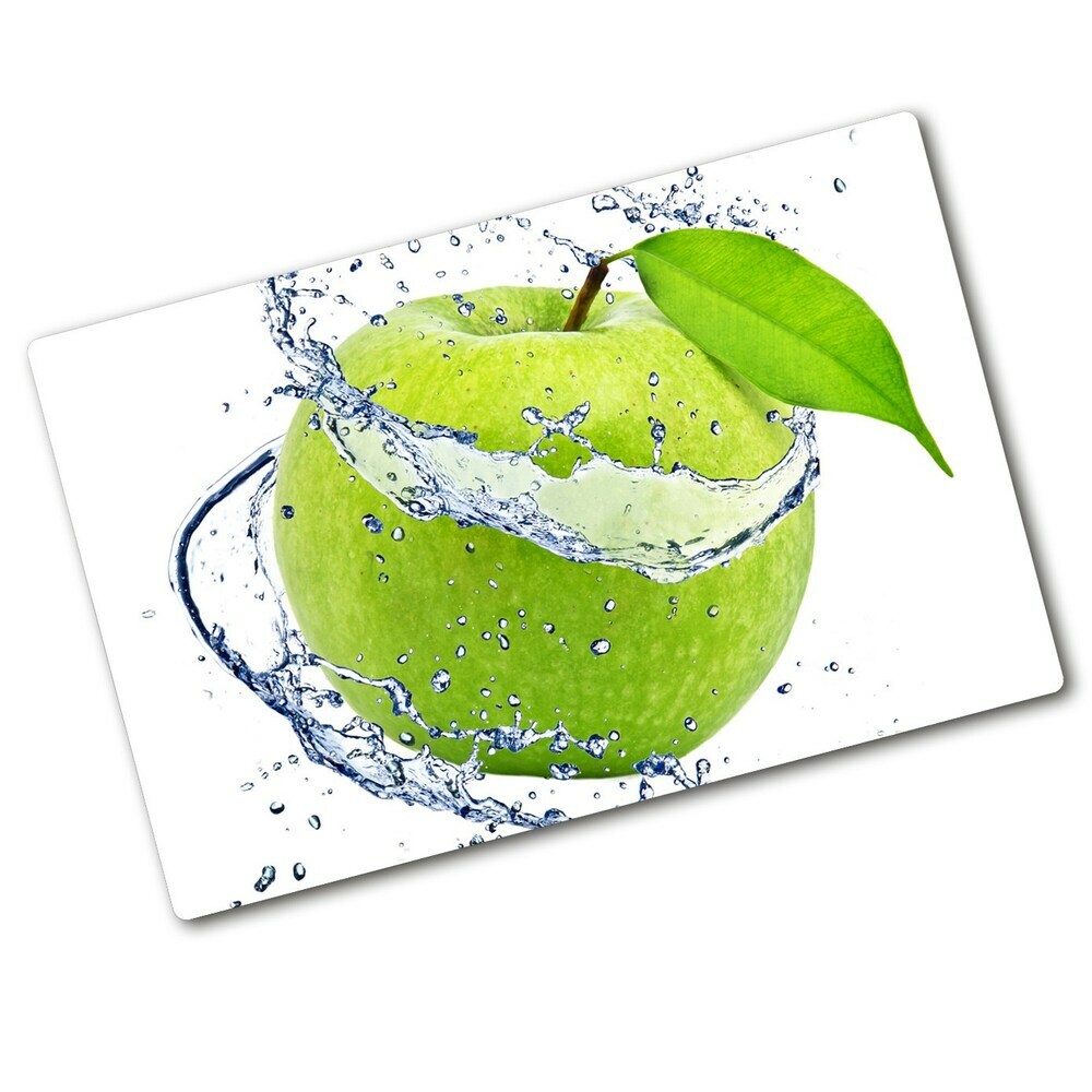 Edzett üveg vágódeszka Zöld alma