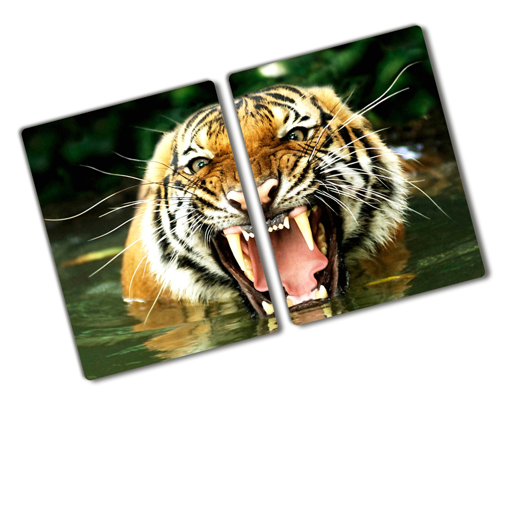Üveg vágódeszka Ordító tigris