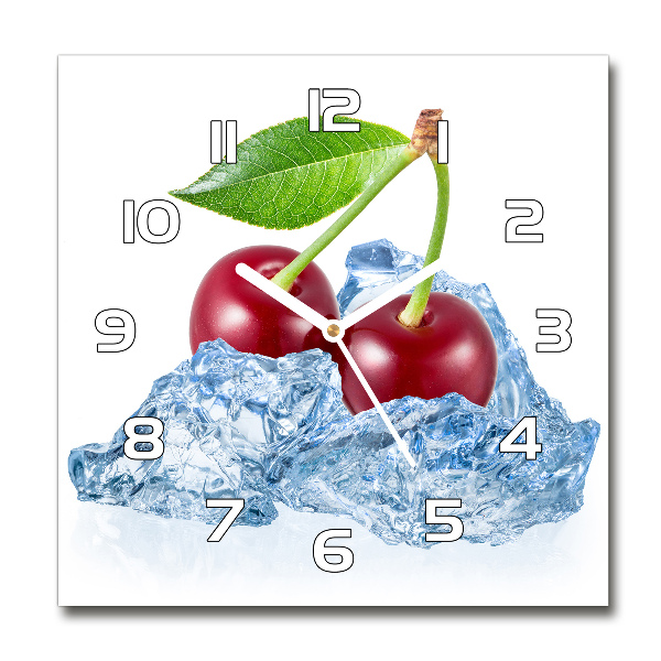 Szögletes fali üvegóra Cherry jég