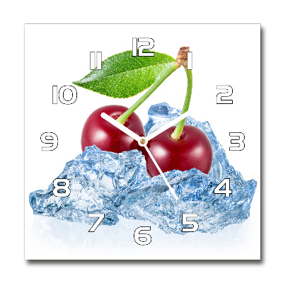 Szögletes fali üvegóra Cherry jég