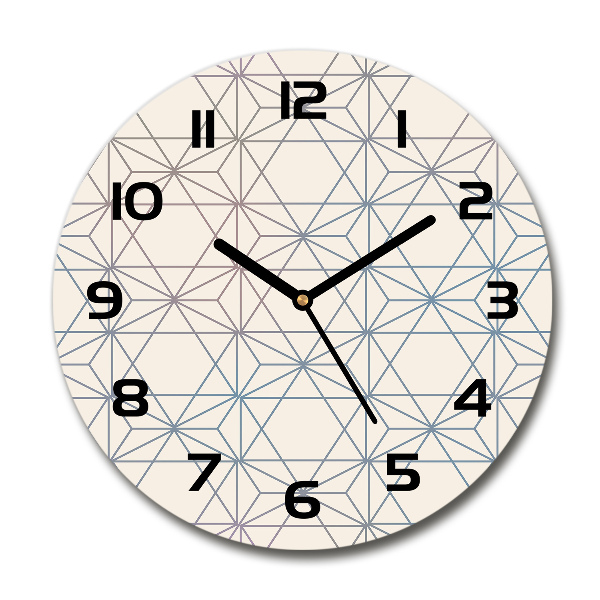 Fali üvegóra kerek Geometriai háttér