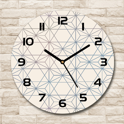 Fali üvegóra kerek Geometriai háttér
