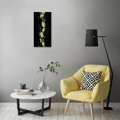 Négyszögletes fali üvegóra Kiwi