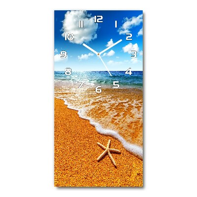 Téglalap alakú üvegóra Starfish a strandon