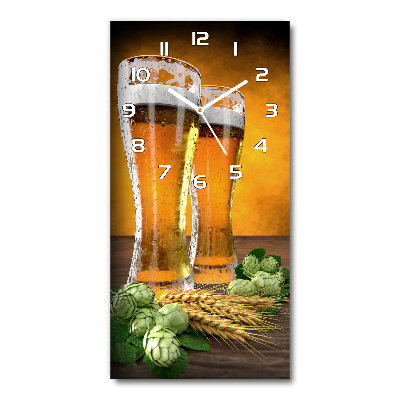 Téglalap alakú üvegóra Két pohár sör