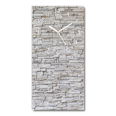 Négyszögletes fali üvegóra Kő fal