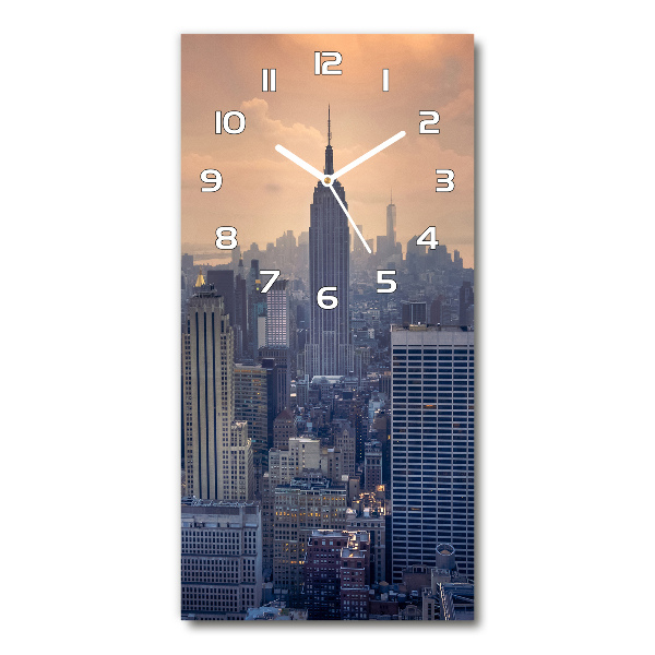 Négyszögletes fali üvegóra Manhattan new york city
