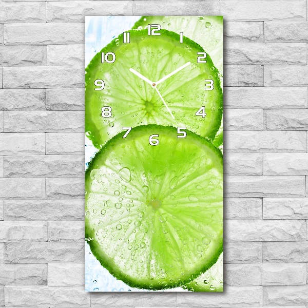 Függőleges üvegóra Lime víz alatt