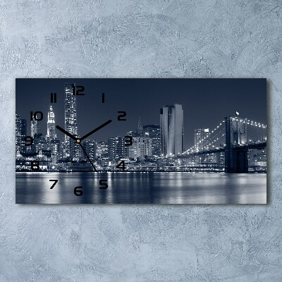 Négyszögletes üvegóra vízszintesen Manhattan new york city