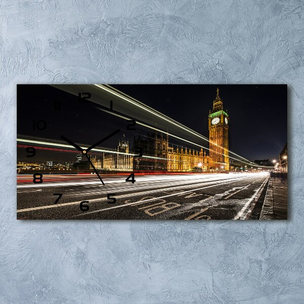 Négyszögletes üvegóra vízszintesen Big ben, london