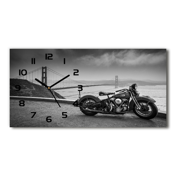 Négyszögletes üvegóra vízszintesen Motorbicikli