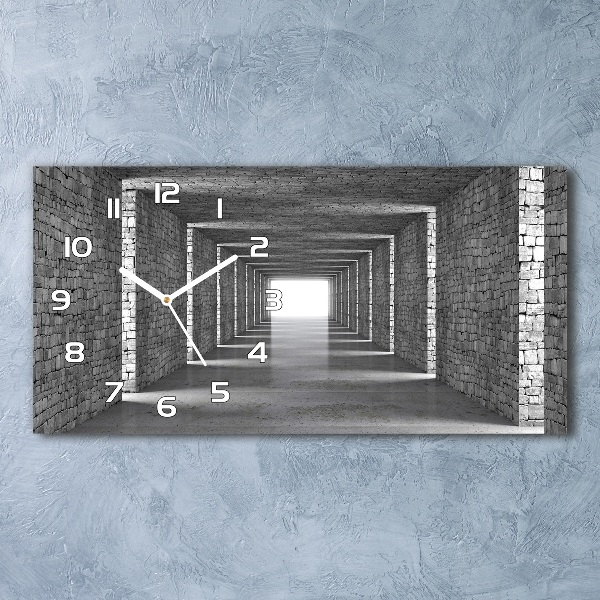 Vízszintes üvegóra Brick tunnel