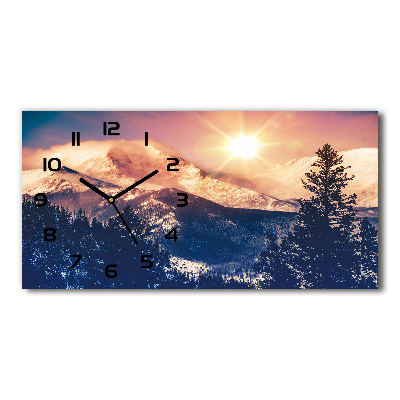 Négyszögletes üvegóra vízszintesen Colorado-hegység