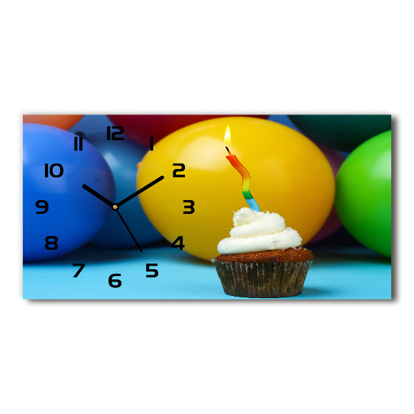Üvegóra vízszintesen Születésnapját cupcake