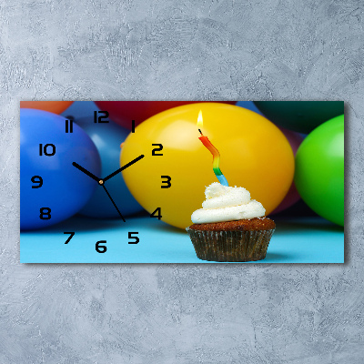 Üvegóra vízszintesen Születésnapját cupcake