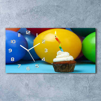 Üvegóra vízszintesen Születésnapját cupcake