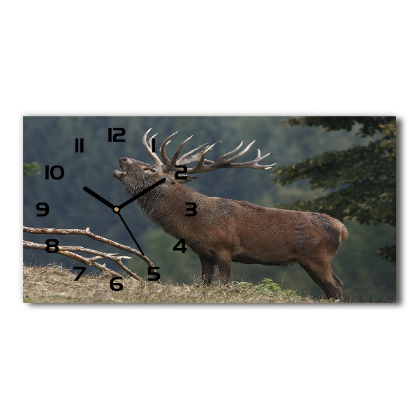 Vízszintes üvegóra Deer a hegyen