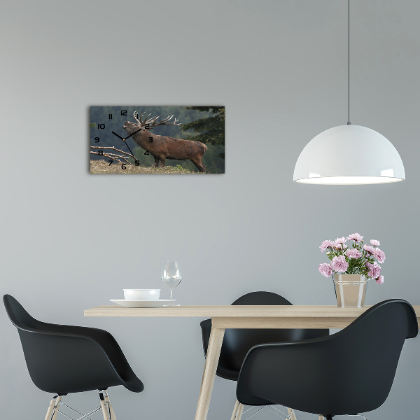 Vízszintes üvegóra Deer a hegyen