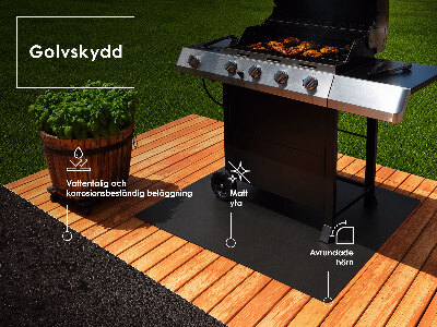 Fém grill alátét félgömbölyű alakú 80x90 cm-es kivitelben