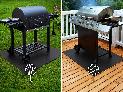Fém grill alátét félgömbölyű alakú 80x90 cm-es kivitelben