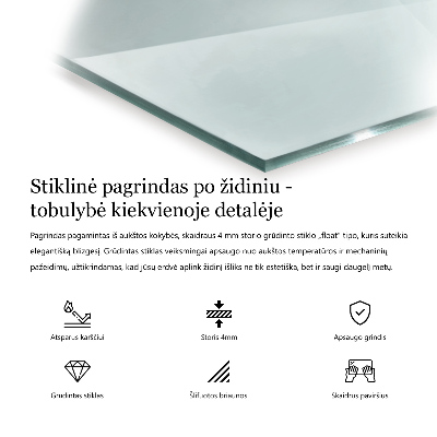 Hatszögletű kandalló üveg alátét átlátszó