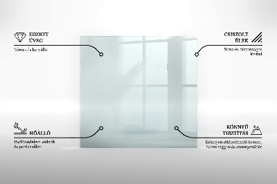 Hatszögletű kandalló üveg alátét átlátszó