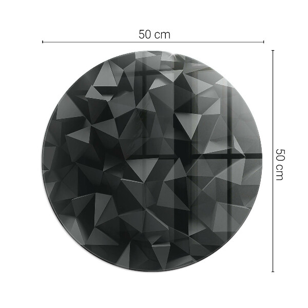 Kerek üveg alátét kandallóhoz Geometria három dimenzióban