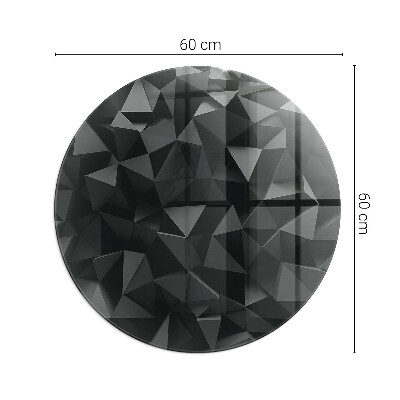 Kerek üveg alátét kandallóhoz Geometria három dimenzióban