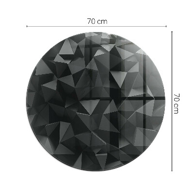 Kerek üveg alátét kandallóhoz Geometria három dimenzióban