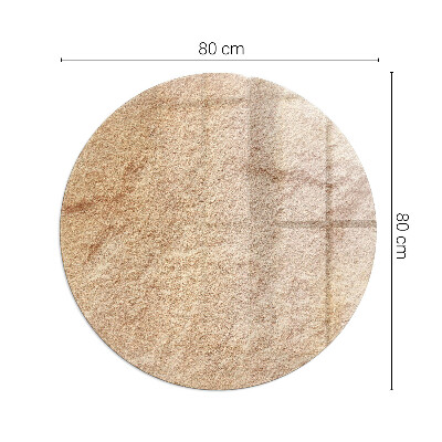 Kör alakú üveg kandalló alátét A kőszerkezet jellege