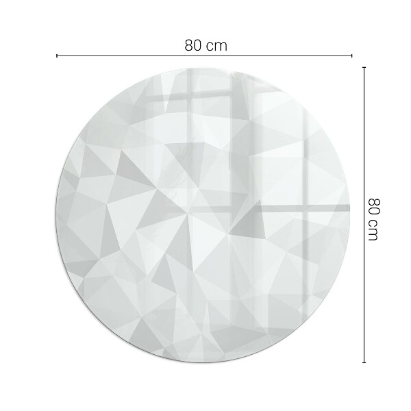 Kerek kandalló üveg alátét Geometriai absztrakció formákban