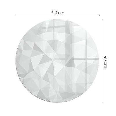 Kerek kandalló üveg alátét Geometriai absztrakció formákban