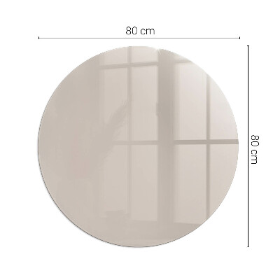 Kerek kandalló üveg alátét Szín Világosbarna