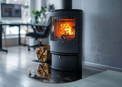 Félovális kandalló alátét Geometria három dimenzióban